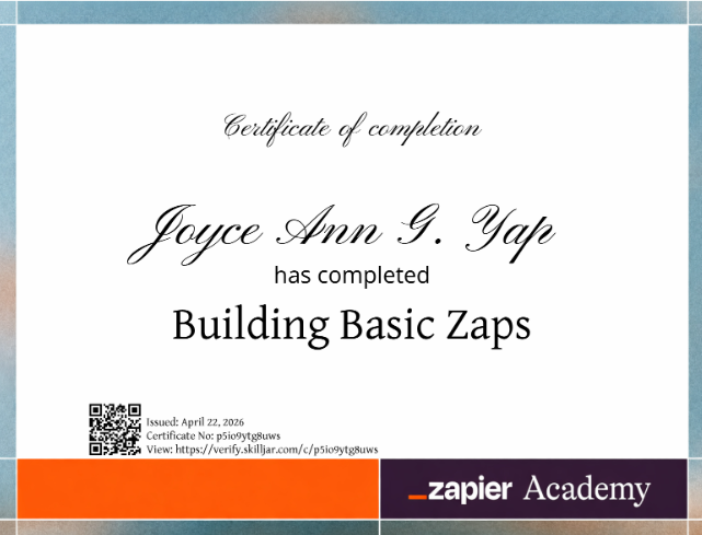 Zapier: Basic Zaps Automation